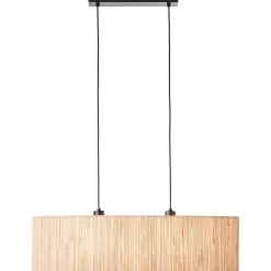 Brilliant hanglamp Wimea zeegras zwart 2xE27 52W
