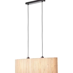 Brilliant hanglamp Wimea zeegras zwart 2xE27 52W