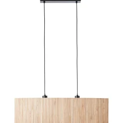 Brilliant hanglamp Wimea zeegras zwart 2xE27 52W