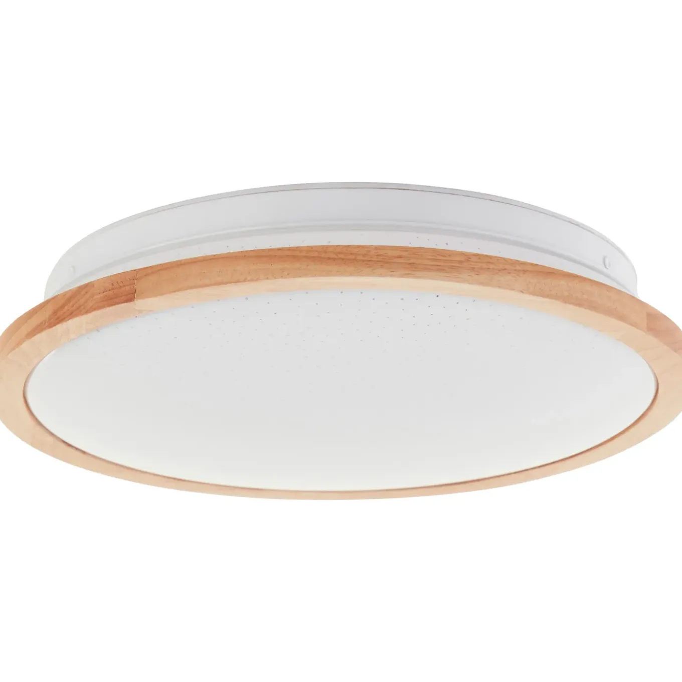 Brilliant plafondlamp badkamer Farica Starry hout ⌀30cm 18W