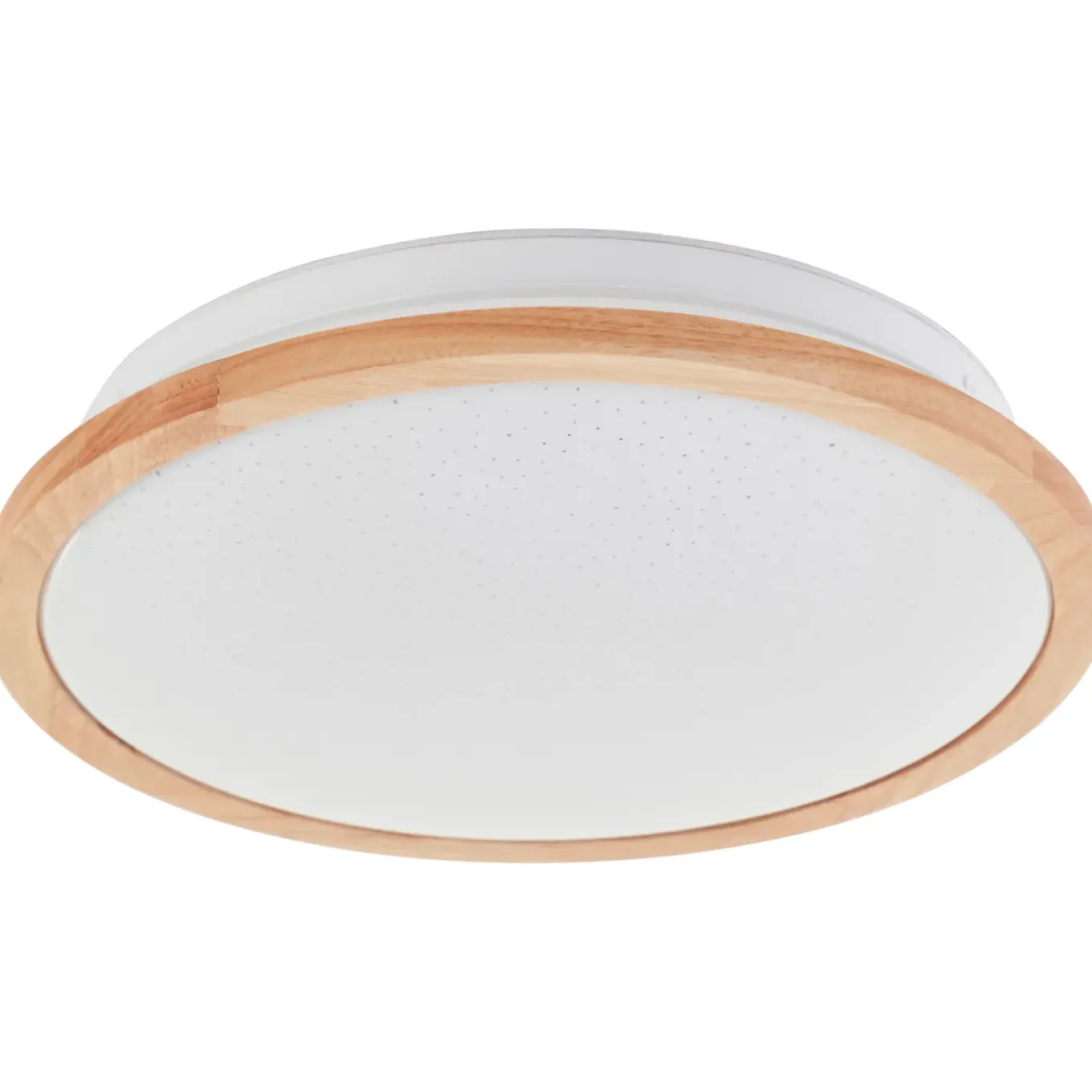 Brilliant plafondlamp badkamer Farica Starry hout ⌀30cm 18W