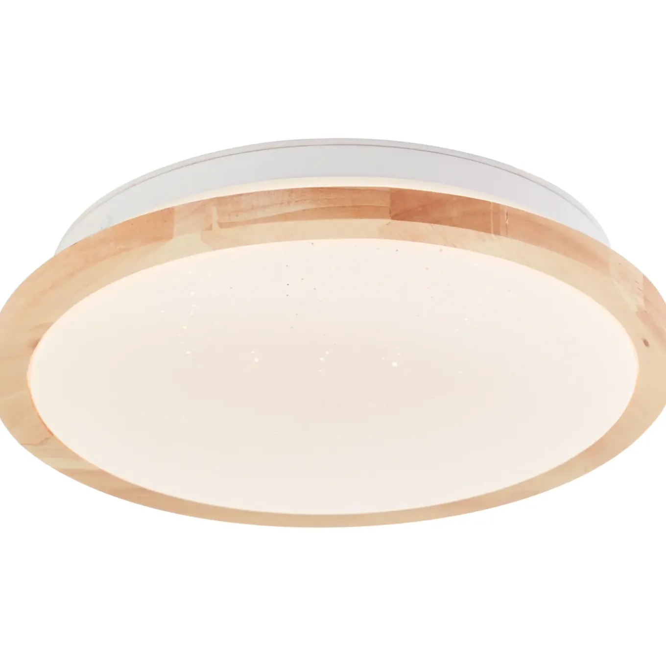 Brilliant plafondlamp badkamer Farica Starry hout ⌀28cm 12W