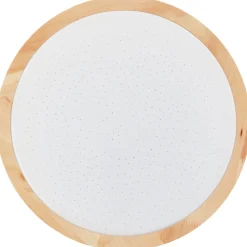 Brilliant plafondlamp badkamer Farica Starry hout ⌀28cm 12W