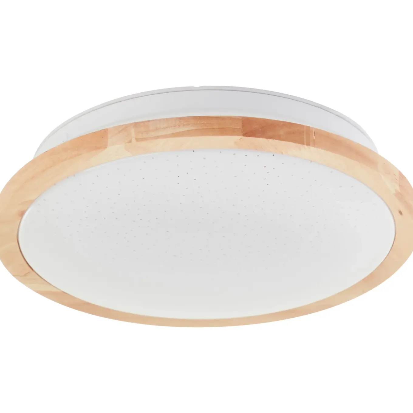 Brilliant plafondlamp badkamer Farica Starry hout ⌀28cm 12W