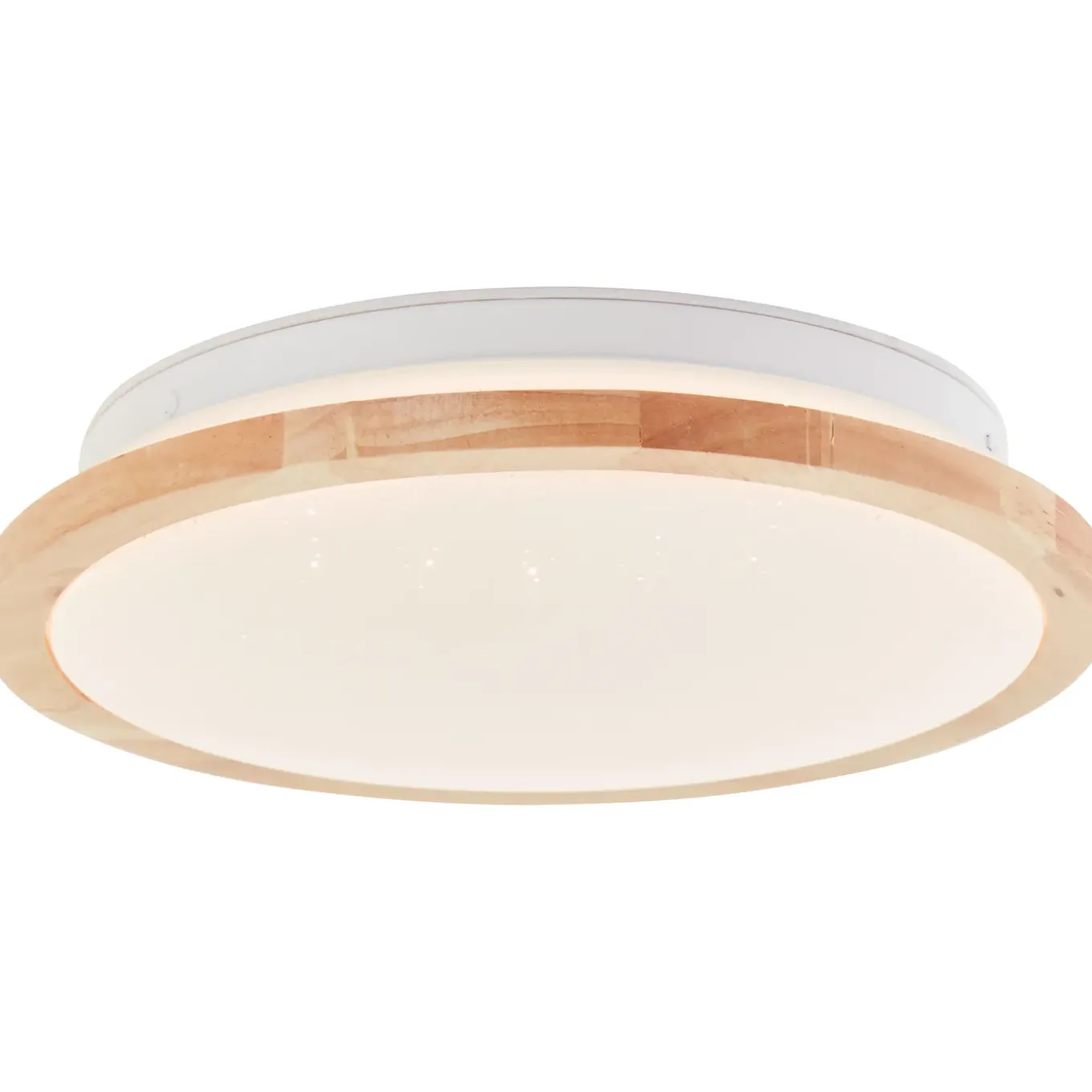 Brilliant plafondlamp badkamer Farica Starry hout ⌀28cm 12W