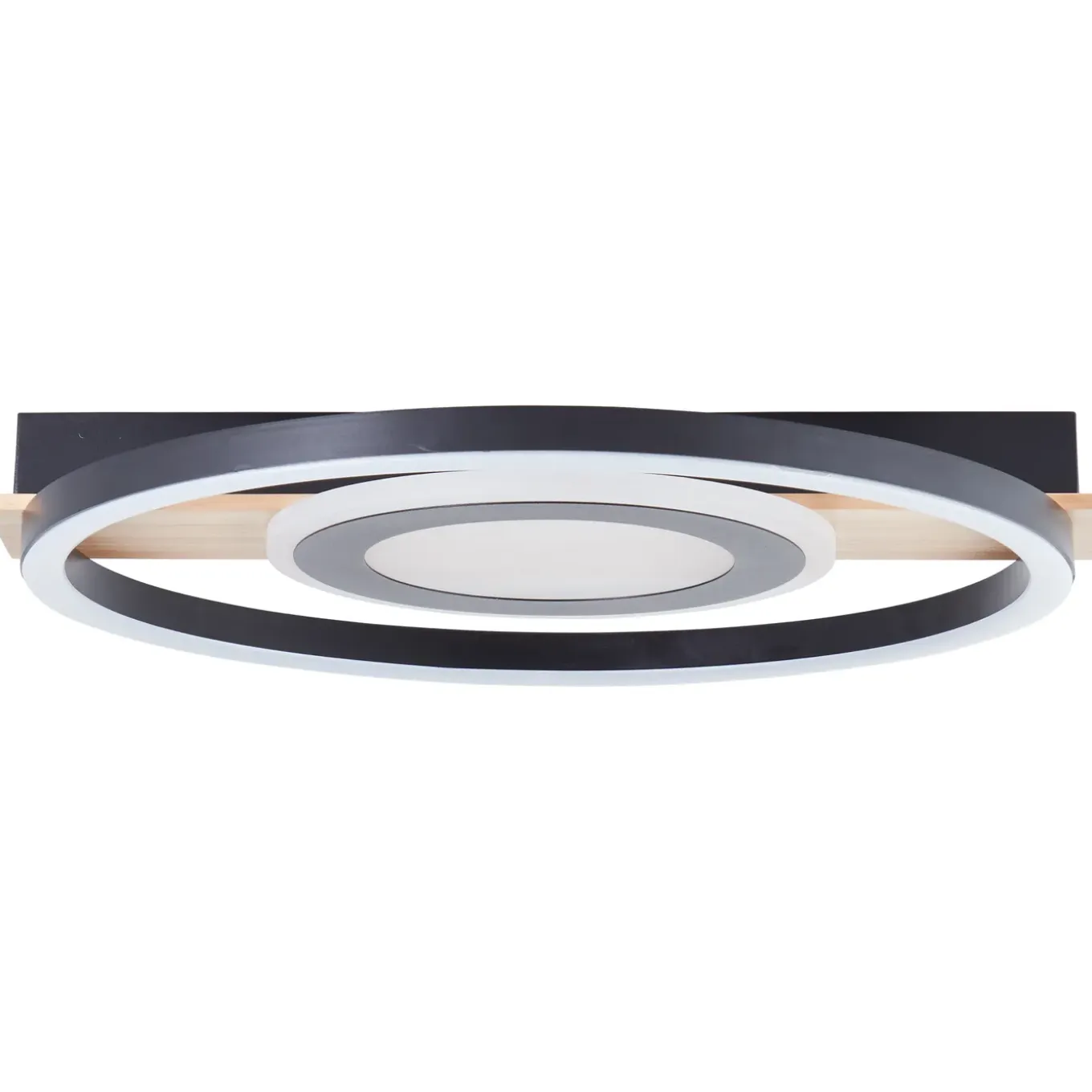 Brilliant plafondlamp Maureen hout zwart ⌀37cm 22W
