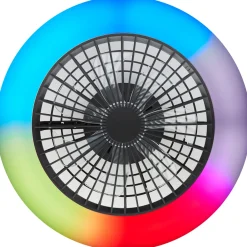 Brilliant Plafondventilator Salerno met CCT RGB LED - Zwart - 40W - met afstandsbediening