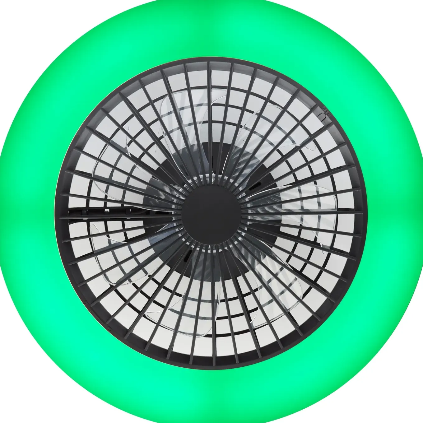 Brilliant Plafondventilator Salerno met CCT RGB LED - Zwart - 40W - met afstandsbediening