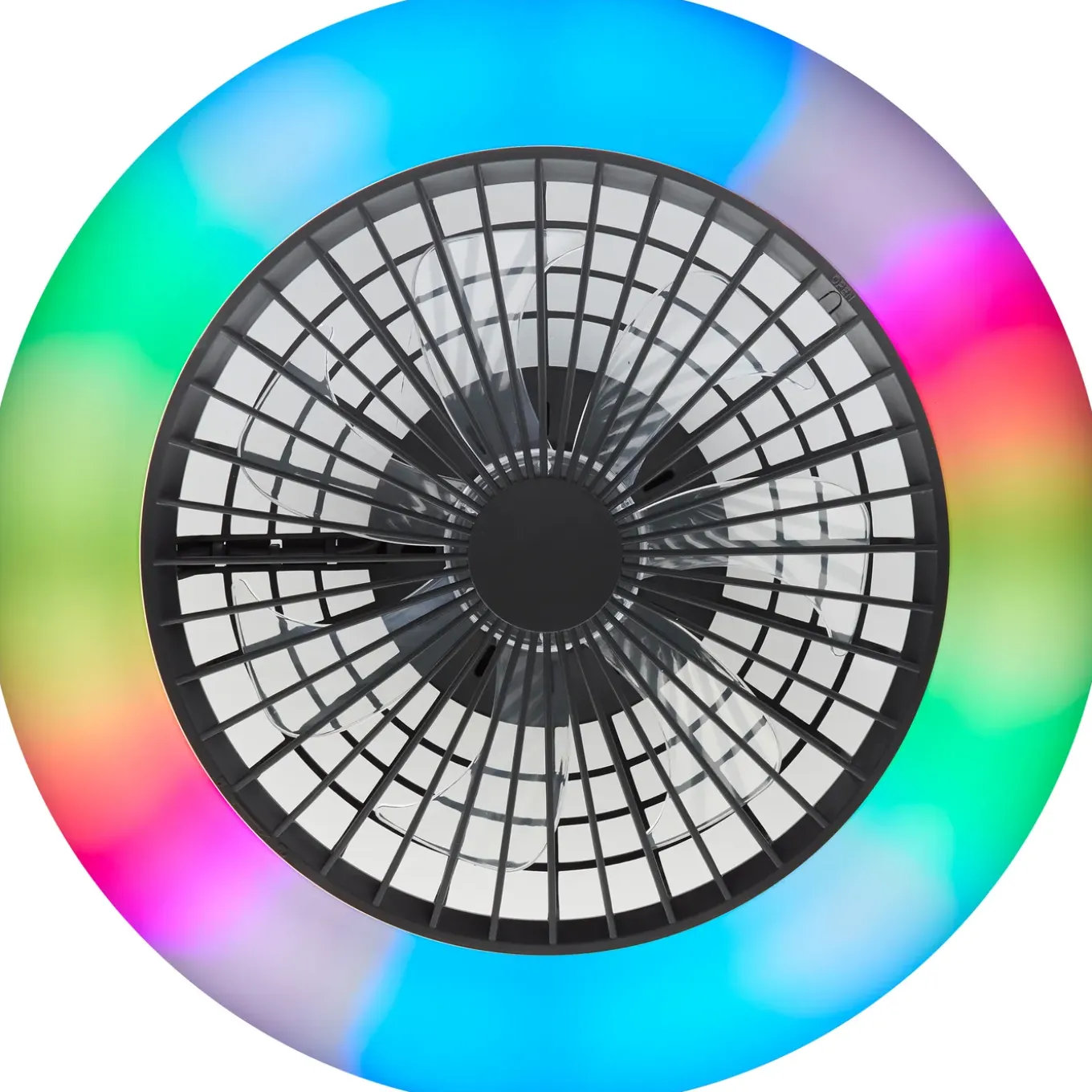 Brilliant Plafondventilator Salerno met CCT RGB LED - Zwart - 40W - met afstandsbediening