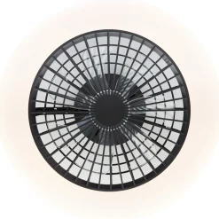 Brilliant Plafondventilator Salerno met CCT RGB LED - Zwart - 40W - met afstandsbediening