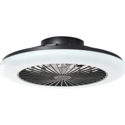 Brilliant Plafondventilator Salerno met CCT RGB LED - Zwart - 40W - met afstandsbediening