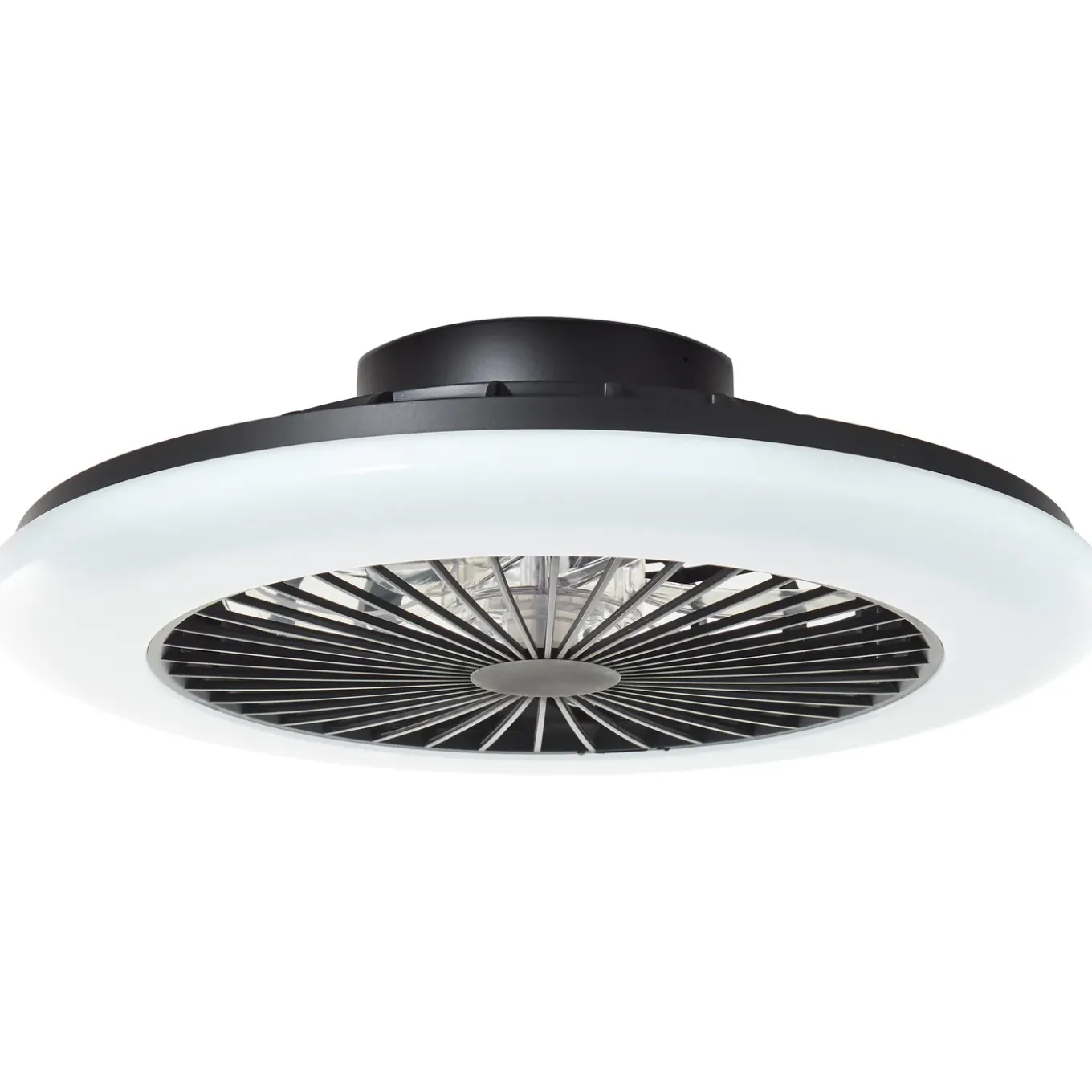 Brilliant Plafondventilator Salerno met CCT RGB LED - Zwart - 40W - met afstandsbediening