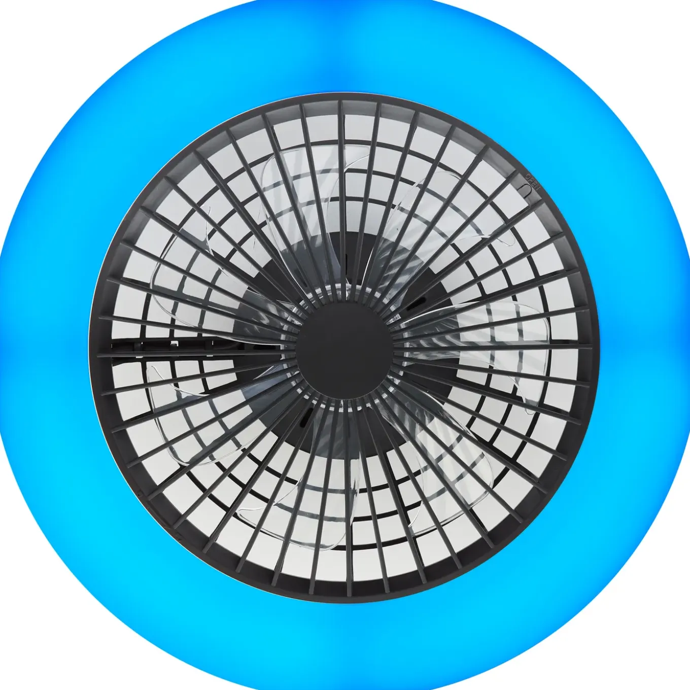 Brilliant Plafondventilator Salerno met CCT RGB LED - Zwart - 40W - met afstandsbediening