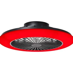 Brilliant Plafondventilator Salerno met CCT RGB LED - Zwart - 40W - met afstandsbediening