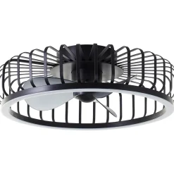 Brilliant Plafondventilator Capo met CCT LED - Zwart - 48cm - 36W - met afstandsbediening