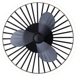 Brilliant Plafondventilator Capo met CCT LED - Zwart - 48cm - 36W - met afstandsbediening