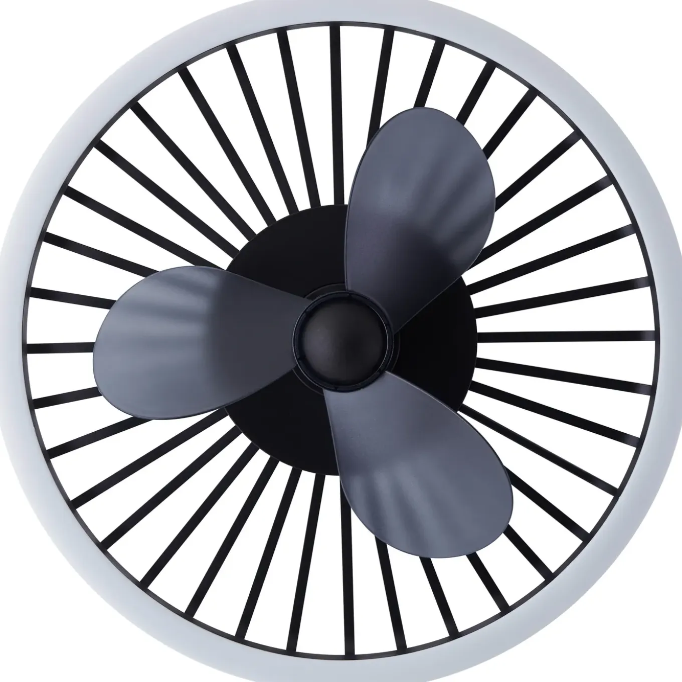 Brilliant Plafondventilator Capo met CCT LED - Zwart - 48cm - 36W - met afstandsbediening