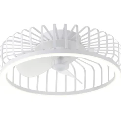 Brilliant Plafondventilator Capo met CCT LED - Wit - 48cm - 36W - met afstandsbediening