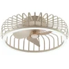 Brilliant Plafondventilator Capo met CCT LED - Beige - 48cm - 36W - met afstandsbediening