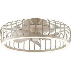 Brilliant Plafondventilator Capo met CCT LED - Beige - 48cm - 36W - met afstandsbediening