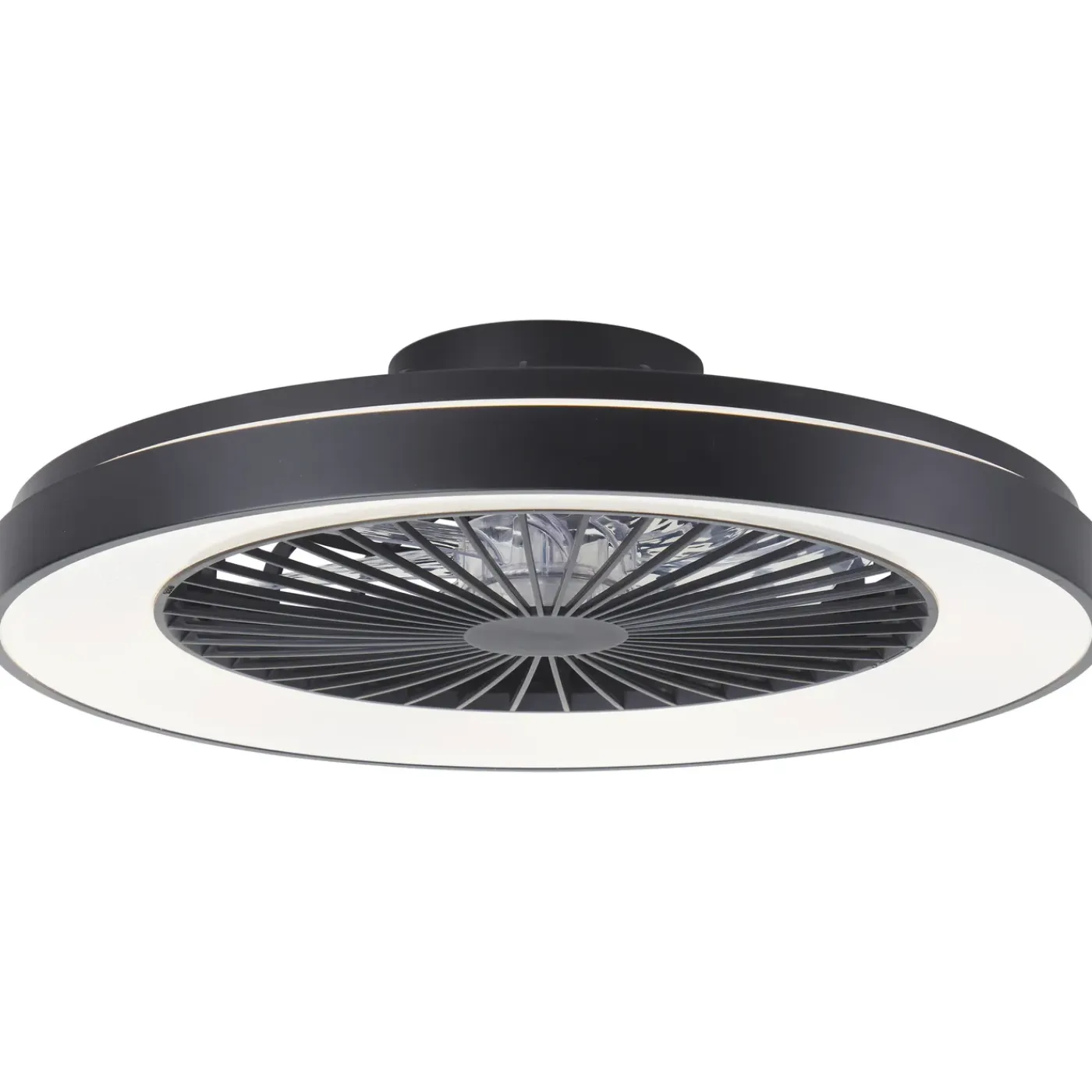 Brilliant Plafondventilator Mazzaro met CCT RGB LED - Zwart - 58cm - 55W - met afstandsbediening