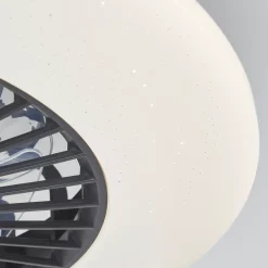 Brilliant Plafondventilator Salerno met CCT RGB LED - Zwart - 55W - met afstandsbediening