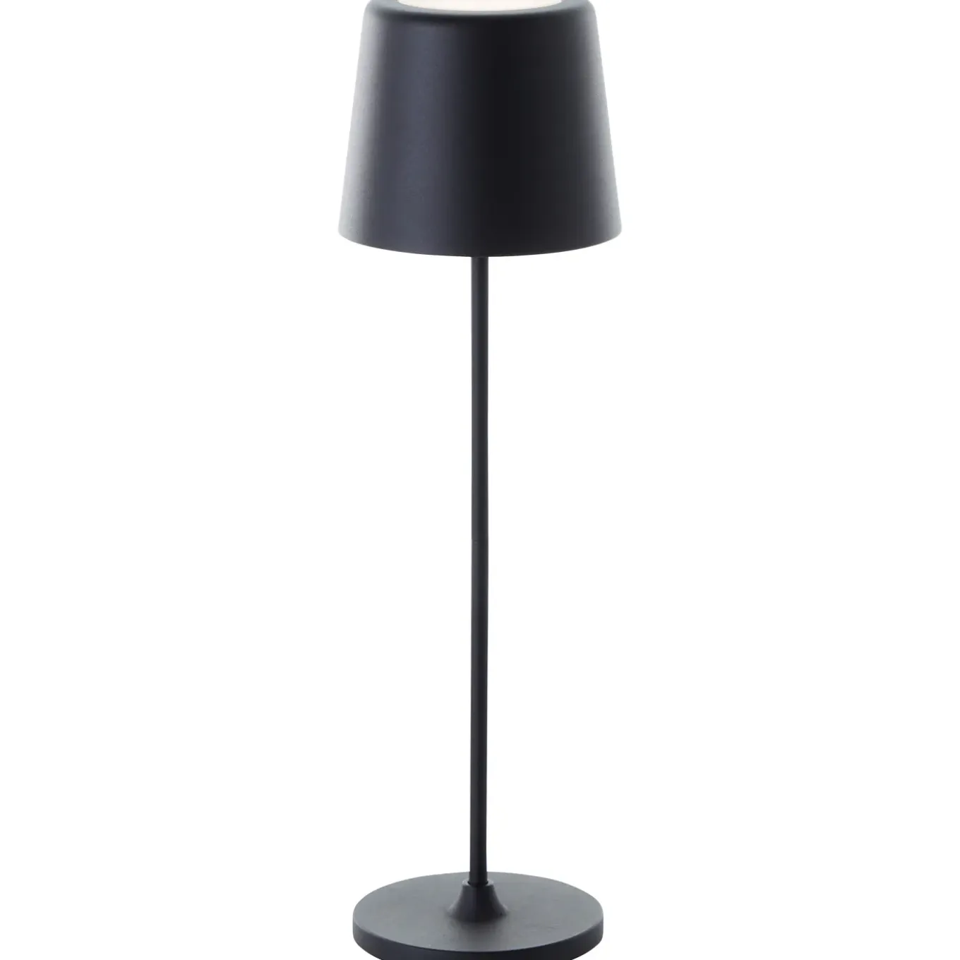Brilliant Tafellamp Kaami - Zwart - Diameter 10cm - 2W - USB