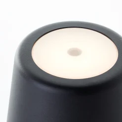 Brilliant Tafellamp Kaami - Zwart - Diameter 10cm - 2W - USB