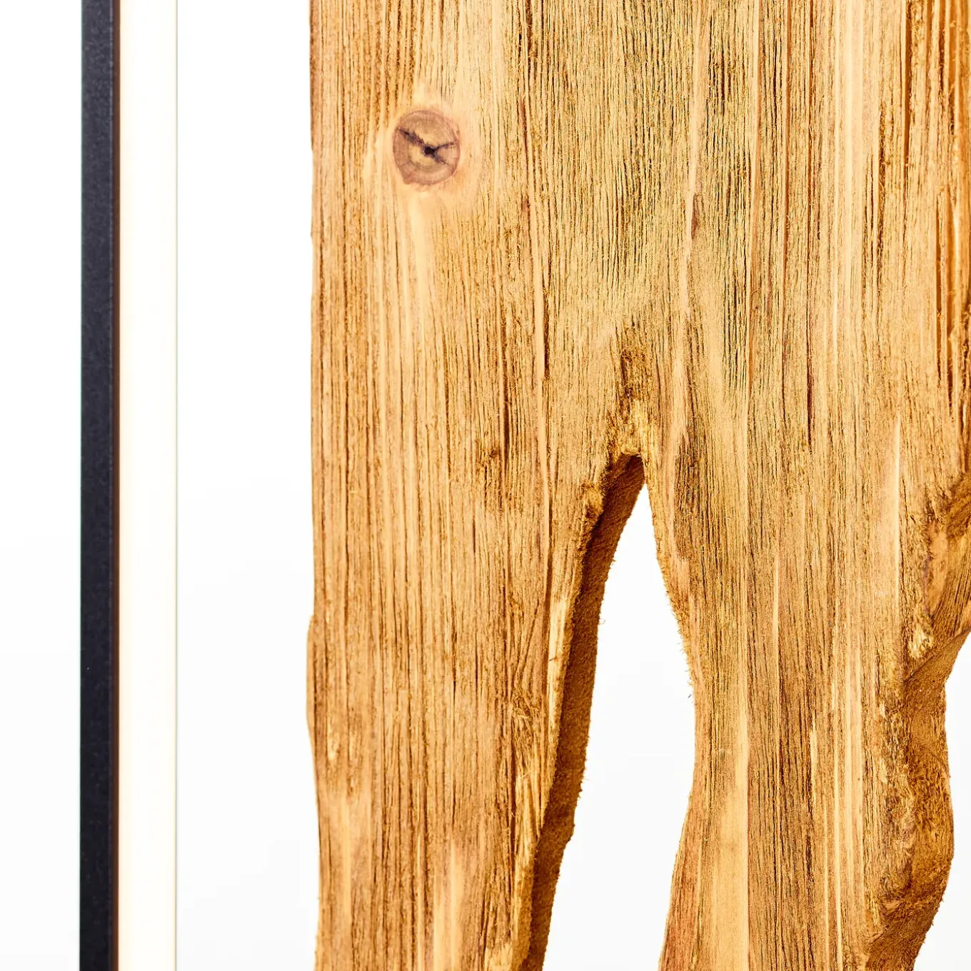 Brilliant vloerlamp Chaumont zwart hout 20W