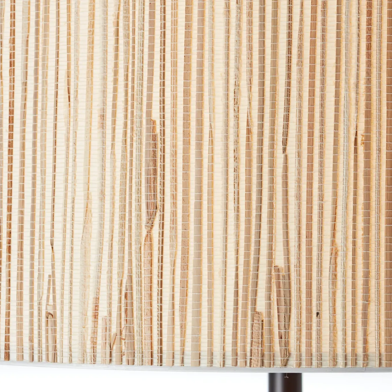 Brilliant vloerlamp Wimea zeegras zwart ⌀38cm E27