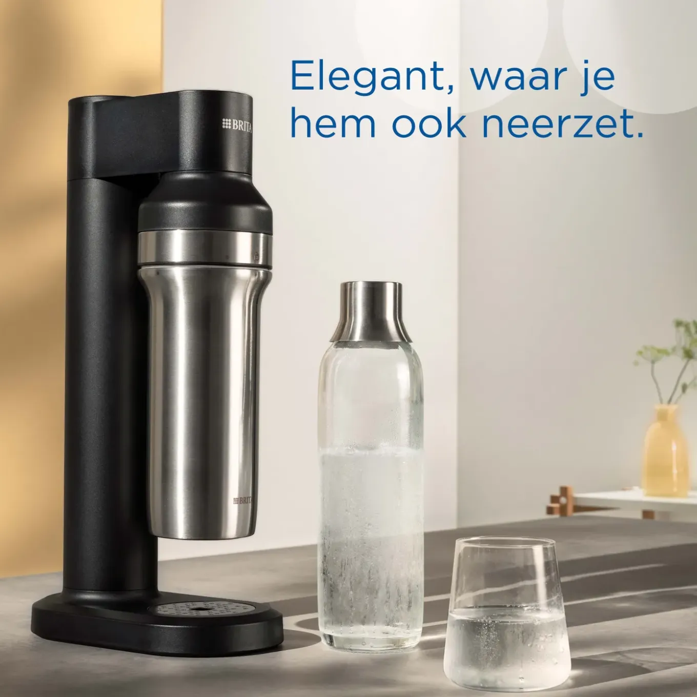 Brita Roestvrijstalen Fles Zwart Sodatrio Klein (0.5l)