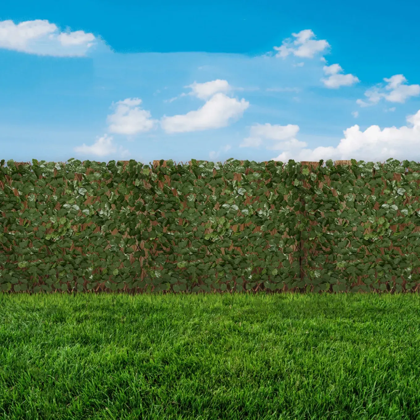 Brixy Kunsthaag – Uitschuifbaar – 180 X 90 Cm – Kunstklimop – Kunstplanten Voor Buiten En Binnen