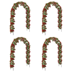 Brixy - Set Van 4 Rozenbogen - Tuinbogen - Rankhulp - Bloemenbogen - Voor Klimplanten - Metaal