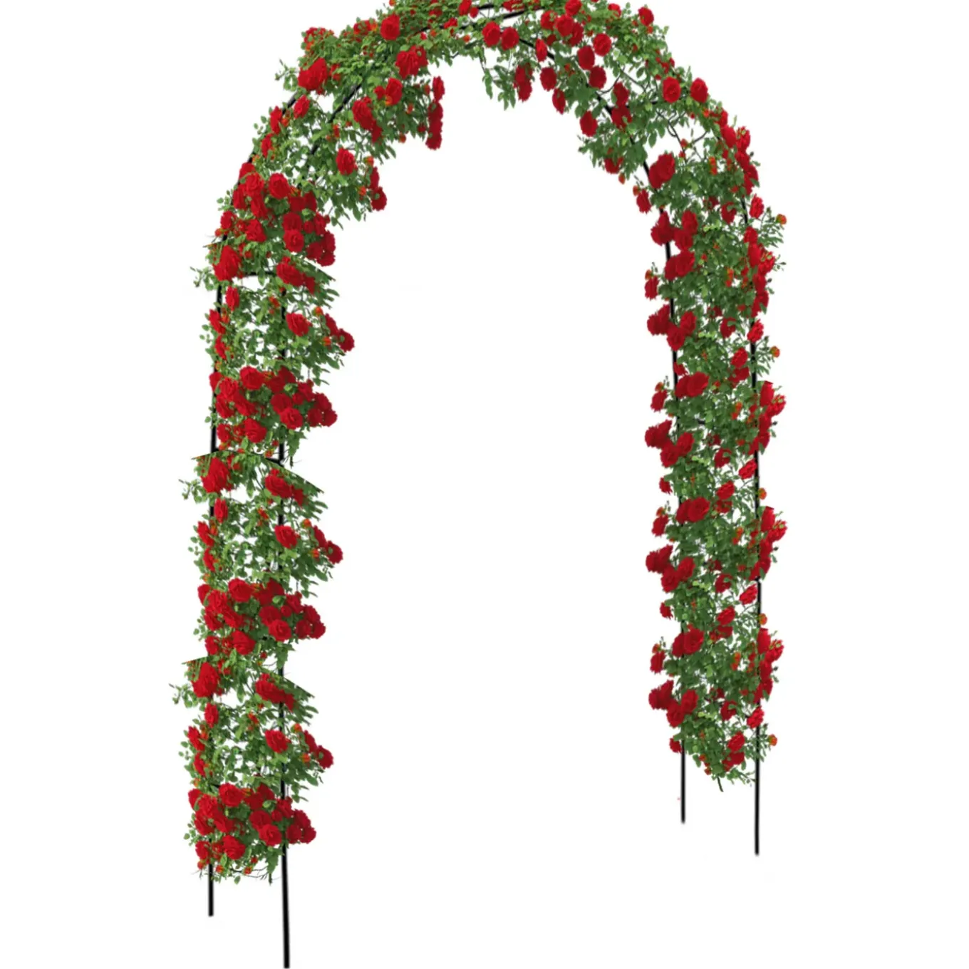 Brixy - Set Van 4 Rozenbogen - Tuinbogen - Rankhulp - Bloemenbogen - Voor Klimplanten - Metaal