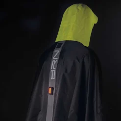 Brn Poncho Zwart/fluorescerend Geel Maat L/xl