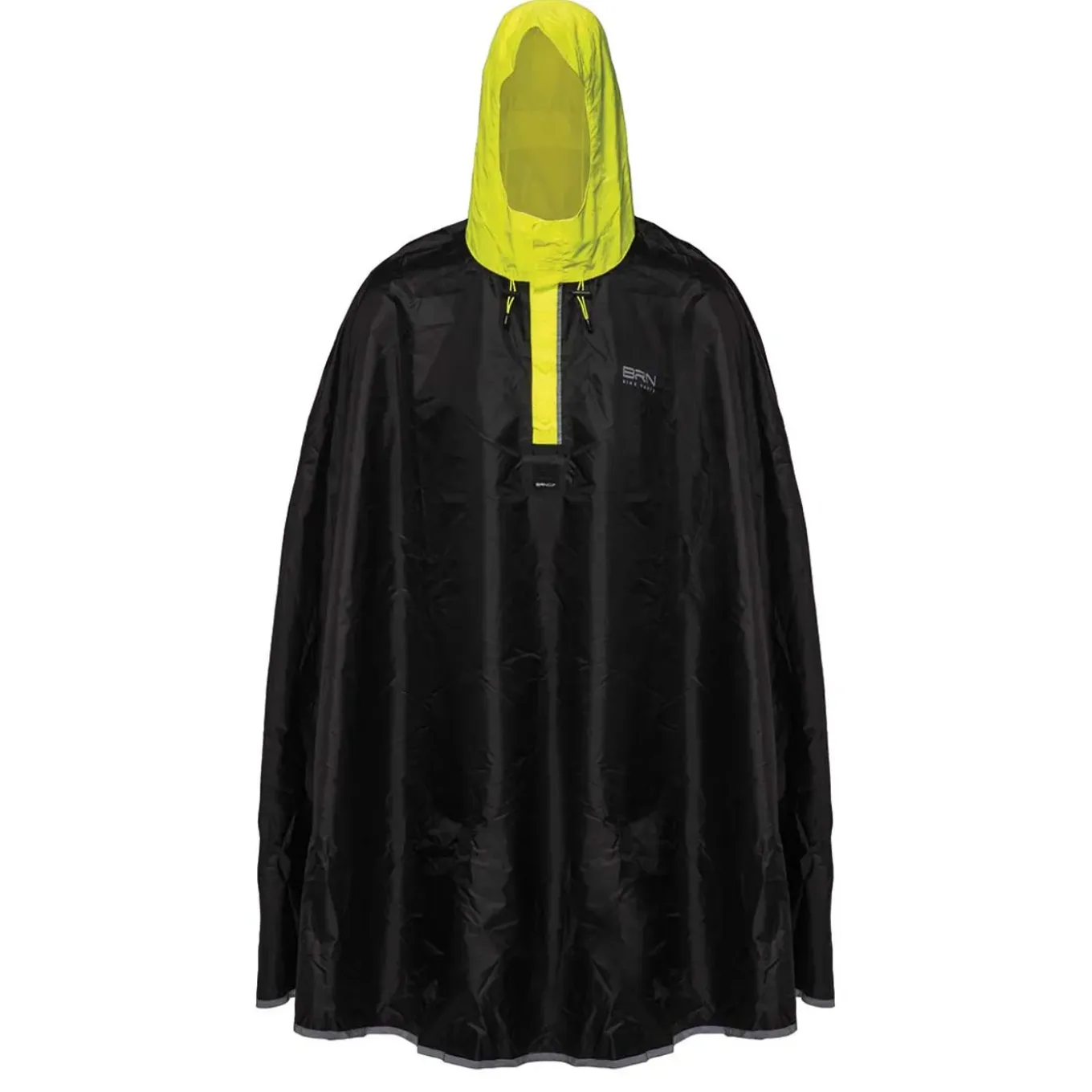 Brn Poncho Zwart/fluorescerend Geel Maat S/m