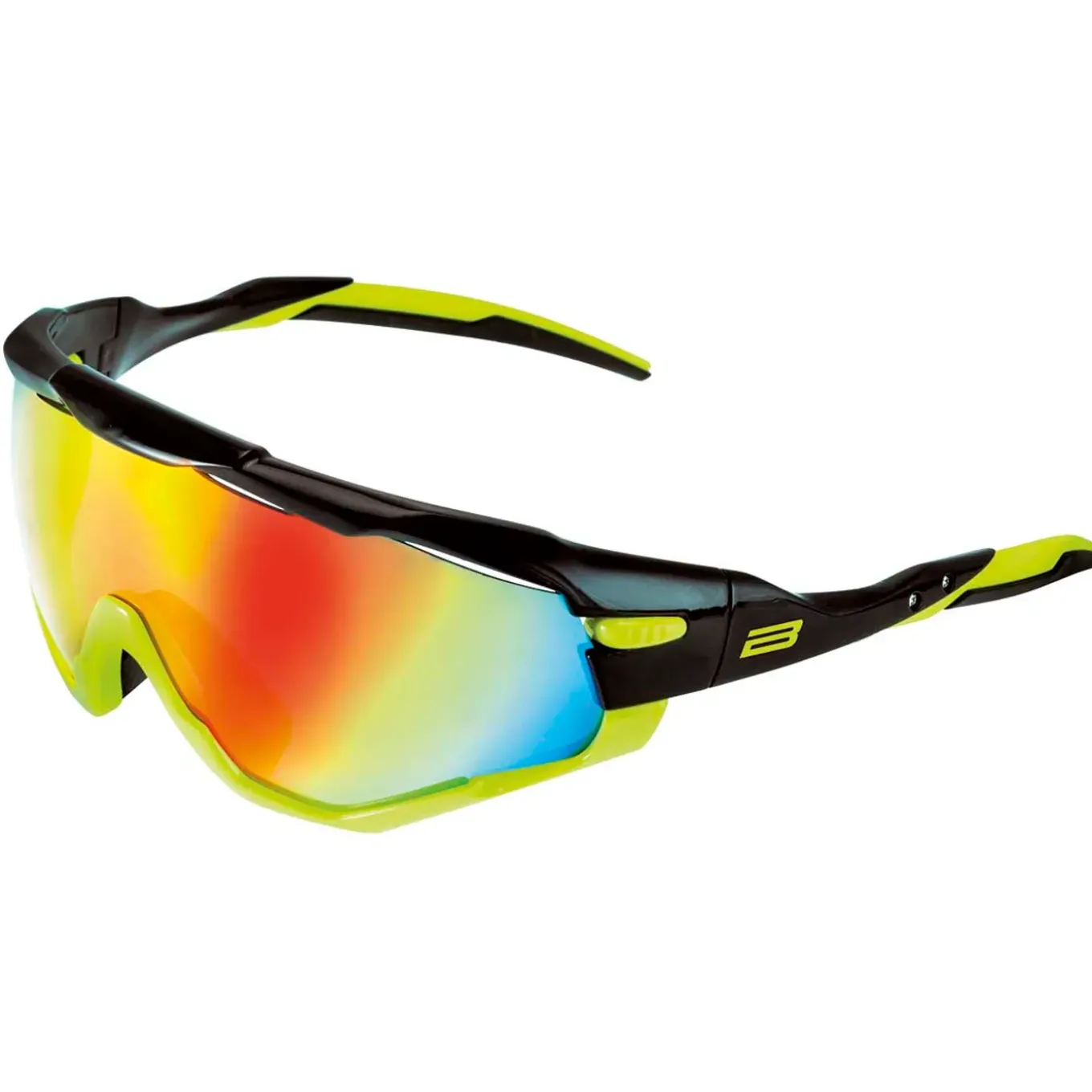 Brn Rx01 Fietsbril Met 3 Kleuren Glazen, Zwart/geel