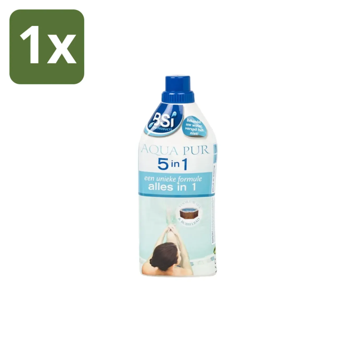 Bsi – Aqua Pur 5-in-1 – Waterbehandeling Voor Zwembad & Spa – 1 L