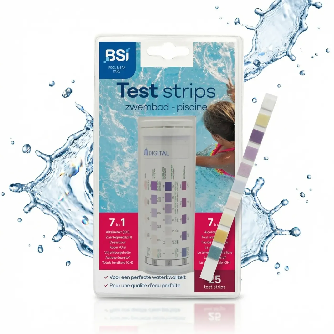 BSI – Poolstrip 9-in-1 – Water Teststrips – 25 Strips