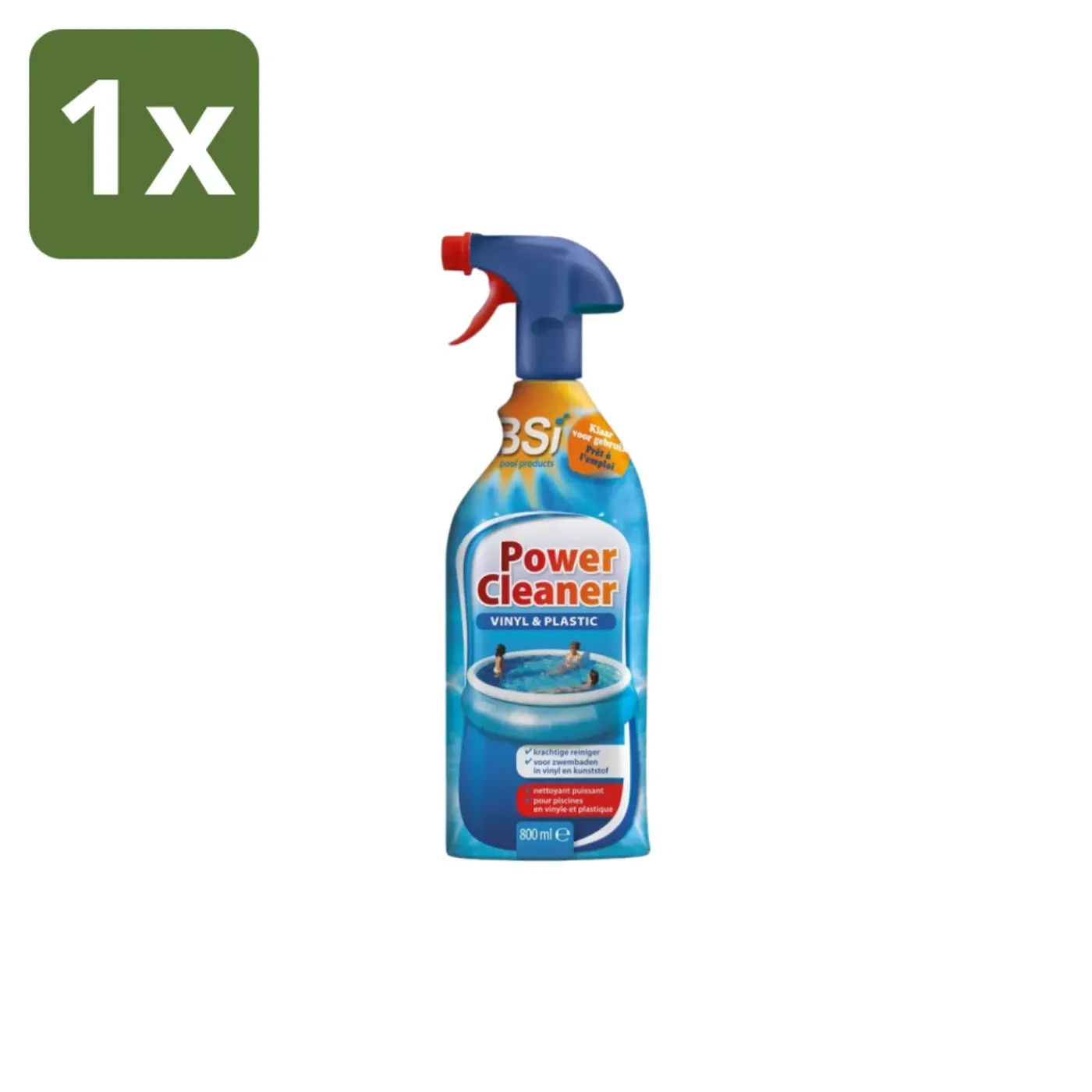 BSI – Power Cleaner Vinyl & Plastic – Dieptereiniger Voor Zwembad & Spa – 800 Ml