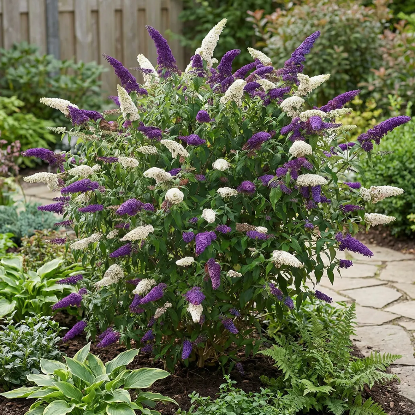 Bloomique Buddleja Davidii Duo Purple White - Vlinderstruik - Tuinplanten - Hoogte 30-40 Cm - Pot 17 Cm