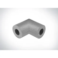 Buisisolatie voor 28mm buis - Bocht 90° - Grijs - 9mm