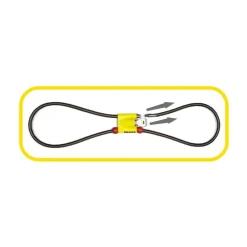 Bullock - Dual Kabelslot - Lengte 120 Cm - Diameter 10 Mm