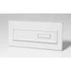 Burg Wachter Brievenbusklep 794 - Aluminium - Wit - 16,5x42,5x4,6cm