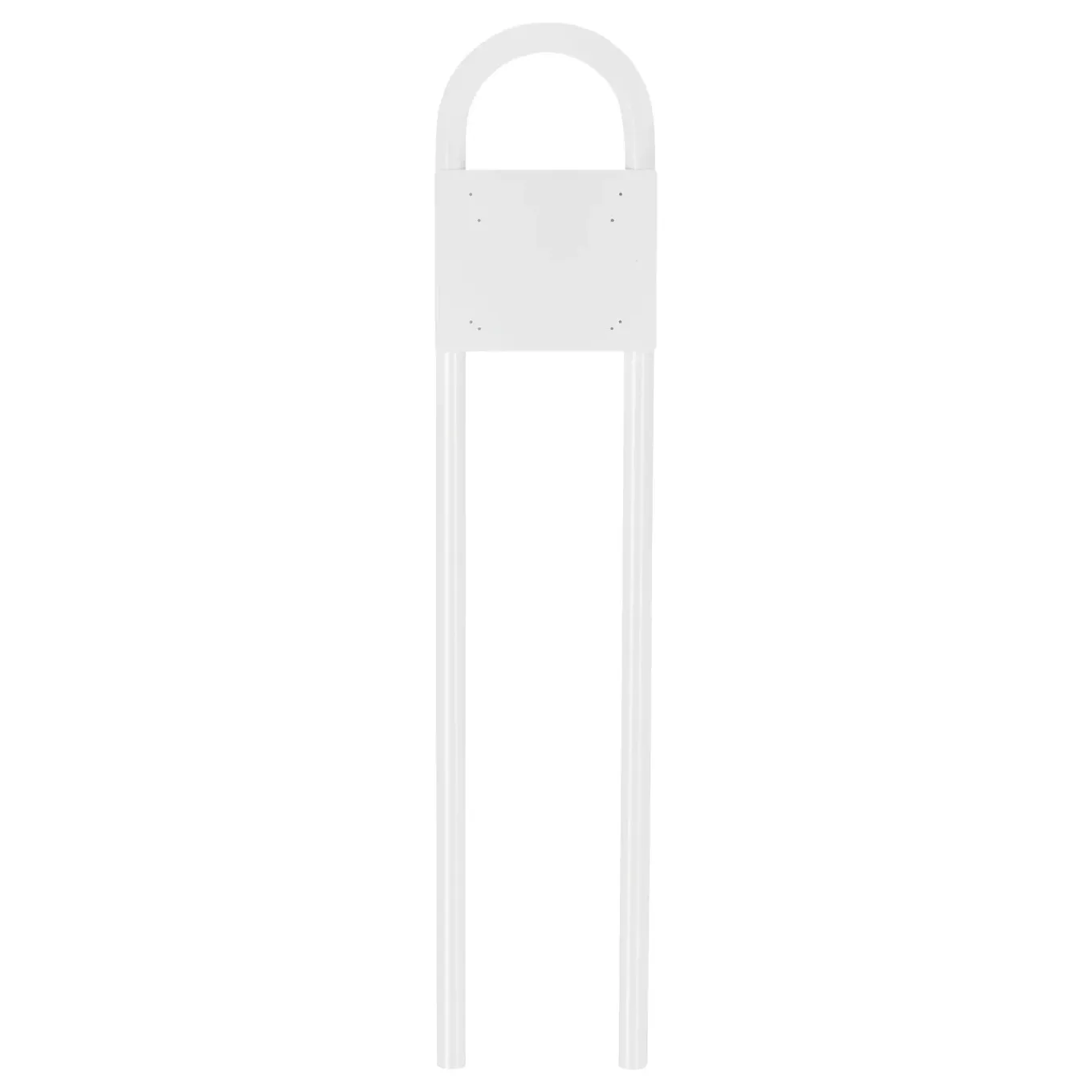 Burg-Wächter Brievenbuspaal Rondo 145 - Wit - Aluminium - Rondboog