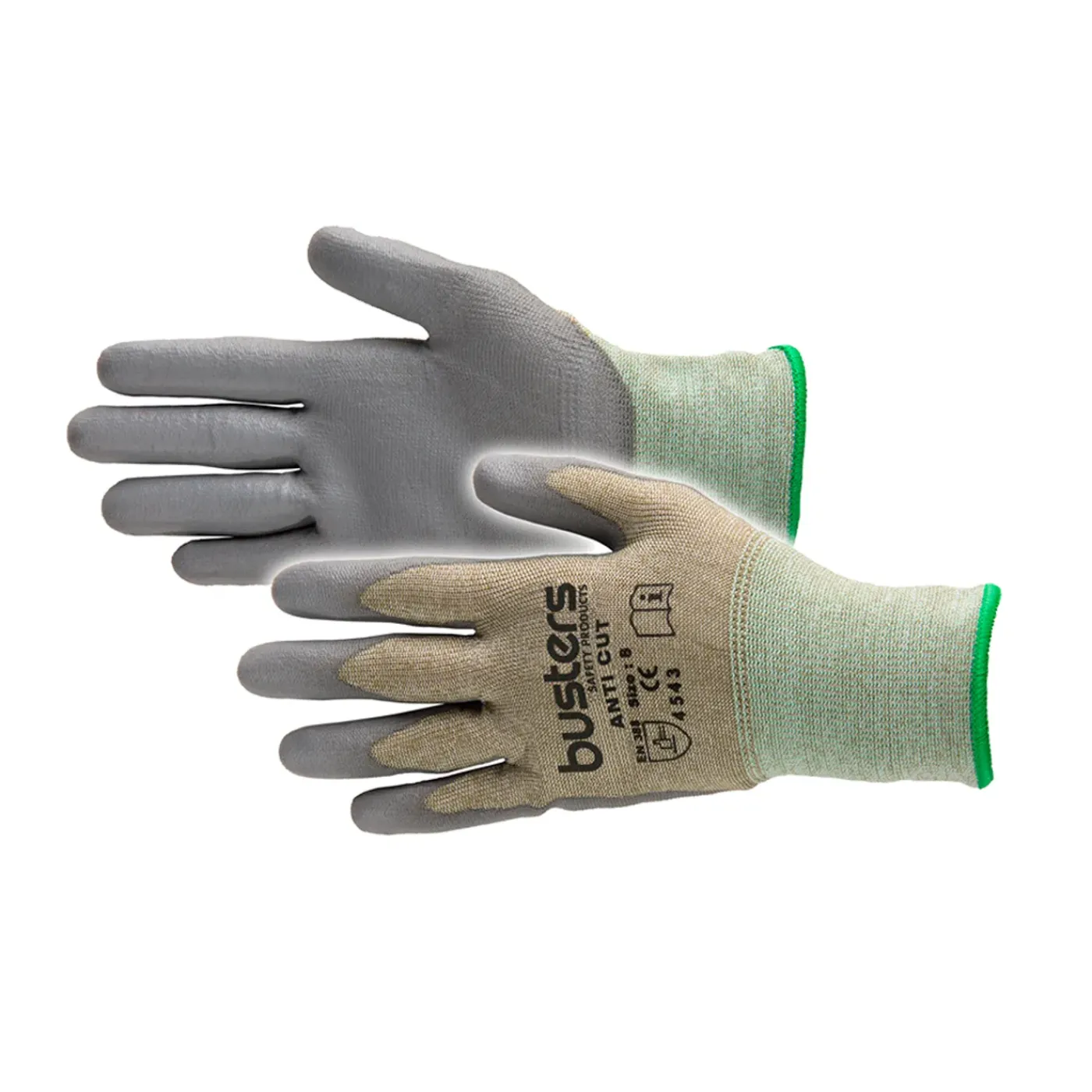 Busters handschoenen Anti Cut polyethyleen grijs M10