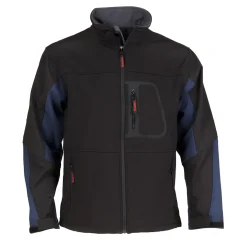 Busters softshell jas Comfort zwart/blauw M