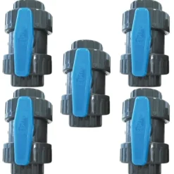 FLUIDHEAT Bwt - Set Van 5 Kogelkranen - Vac50 – Grijs – Diam. 50 Mm – Pvc-druk Lijmverbinding