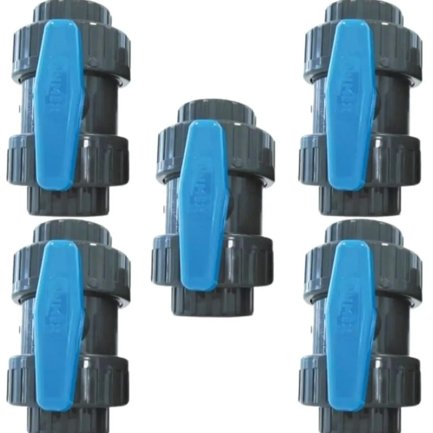 FLUIDHEAT Bwt - Set Van 5 Kogelkranen - Vac50 – Grijs – Diam. 50 Mm – Pvc-druk Lijmverbinding