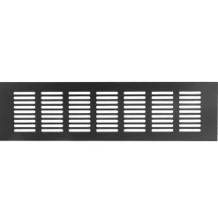 By Mjm - Plintrooster / Ventilatie Rooster 500x80 Zwart